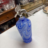 Vintage Hand-Blown Art Glass Perfume Bottle