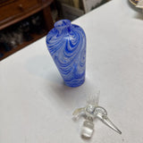 Vintage Hand-Blown Art Glass Perfume Bottle