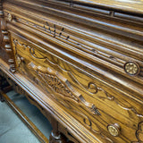 Vintage Ornate Wood Sideboard w/2 Doors & 2 Drawers