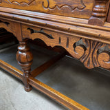 Vintage Ornate Wood Sideboard w/2 Doors & 2 Drawers