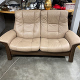 Stressless Buckingham High-back Loveseat-Leather