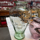 Large Green Glass Vase