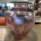 Crackle Glass Vase