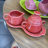 Fiesta Ware Sugar & Creamer Tray Set