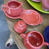 Fiesta Ware Sugar & Creamer Tray Set