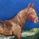 Needlepoint Horse Pillow