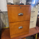 Wood 2 Drawer File Cabinet