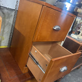Wood 2 Drawer File Cabinet