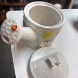 Tulip Teapot w Ladybugs