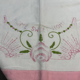 Vintage "Home Sweet Home" Tea Towel