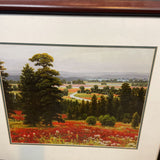 "Blooms Above Valley" Framed Print