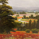 "Blooms Above Valley" Framed Print