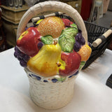 Vintage Fruit Basket Cookie Jar