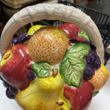 Vintage Fruit Basket Cookie Jar