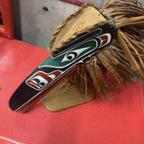 Northwest Coast Indigenous Raven Mask on Stand