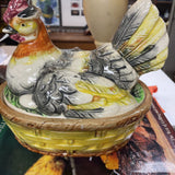 Ceramic Turkey/Chicken Lidded Cer5amic Dish