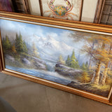 Large Framed Landscape Painting