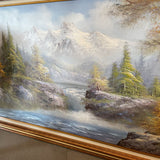 Large Framed Landscape Painting