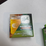 Ball Canning Dissolvable Labels