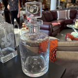 Round Decanter with Square Topper