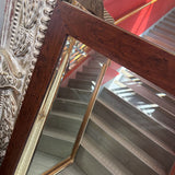 Beveled Mirror in Wood Frame