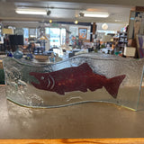 Charleston Glassworks Salmon Art Glass