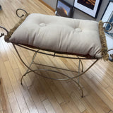 Metal Stool w Cushion
