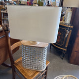 Table Lamp w Metal & Wood Base