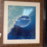 The Tunnel Wave Framed Print