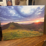Two Trees Sunset on Canvas