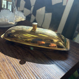 Mid Century Lifetime Gold Butter Dish