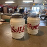Vintage Hazel Atlas "Beehive" Old English Salt & Pepper