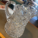American Brilliant Period Cut Crystal Pitcher