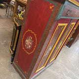 Vintage German Hand Painted Cabinet - 1 drawer/2 door