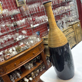 Black & Tan Ceramic Vase