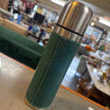 Green Leather Covered Thermos