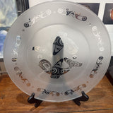 Haida Native Etched Glass Plate