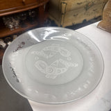 Haida Native Etched Glass Plate