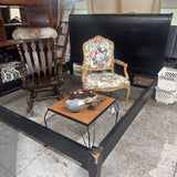 Black Painted Wood Bed frame