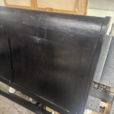 Black Painted Wood Bed frame