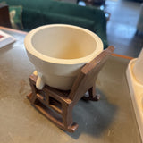 Smiley Face Rocking Chair Planter