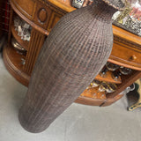 Woven Rattan Floor Vase
