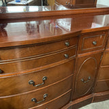 Vintage Dresser w/Mirror and 9 Drawers/1 Cabinet