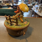 Anri Wood-Carved Revolving Music Box