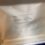 Children at Play - antique Silver Plate Boxed Set of 8 Napkin Rings