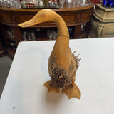 Hand Carved Indonesian Bamboo Root Duck