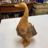 Hand Carved Indonesian Bamboo Root Duck