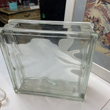 Large Glass Block Vase
