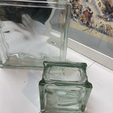Large Glass Block Vase
