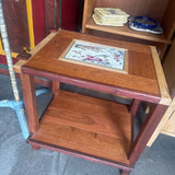 Tile Top Wood Table